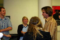 Carl Creasman Wwith Students